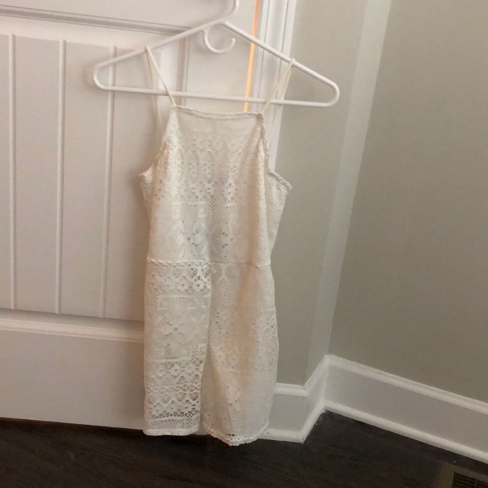 White lace romper